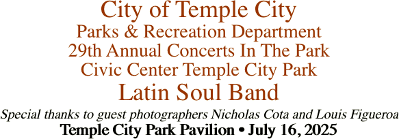 City of Temple City Parks &
