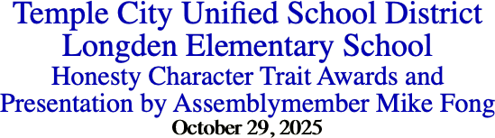 Temple City Unified School District Longden